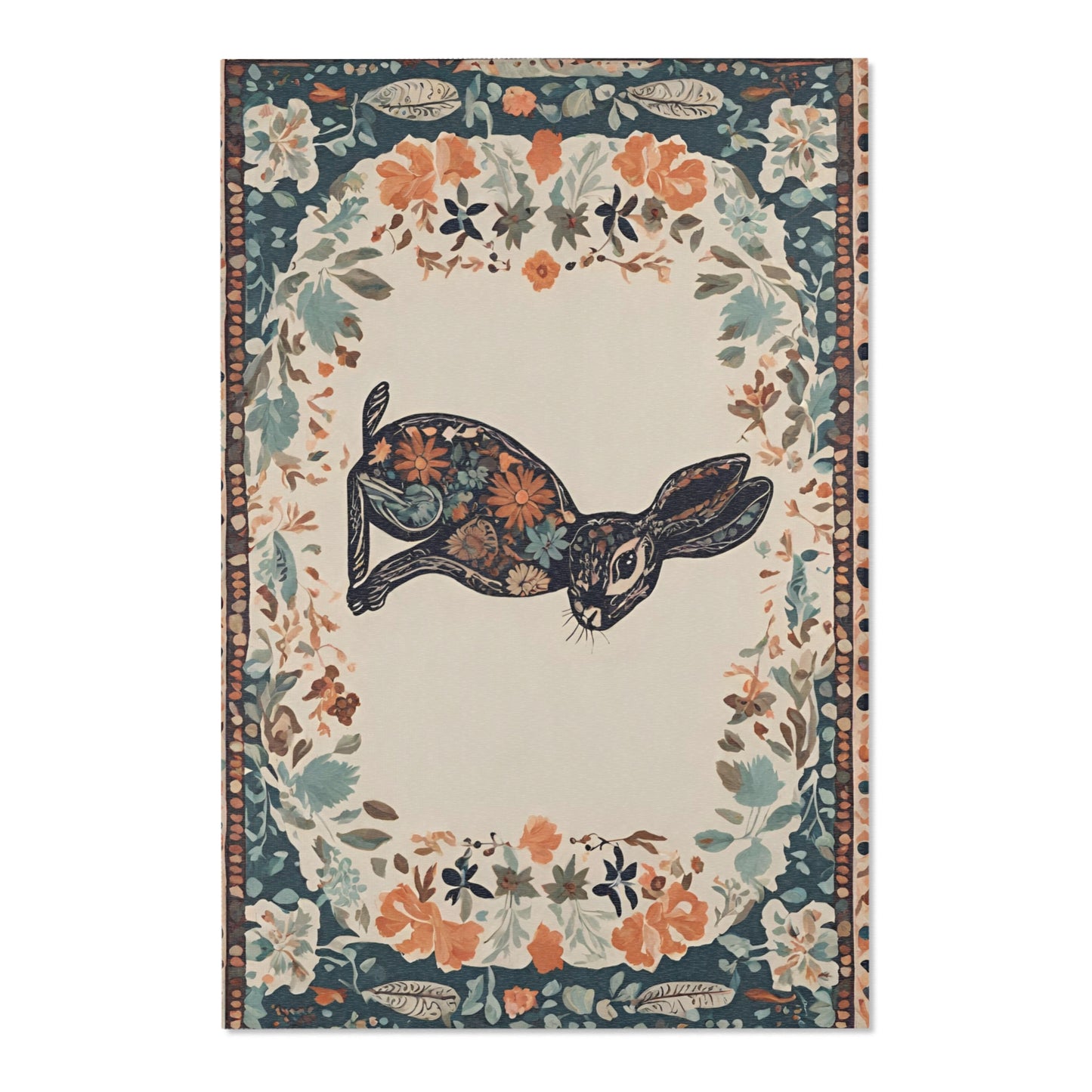 Floral Bunny Play Mat