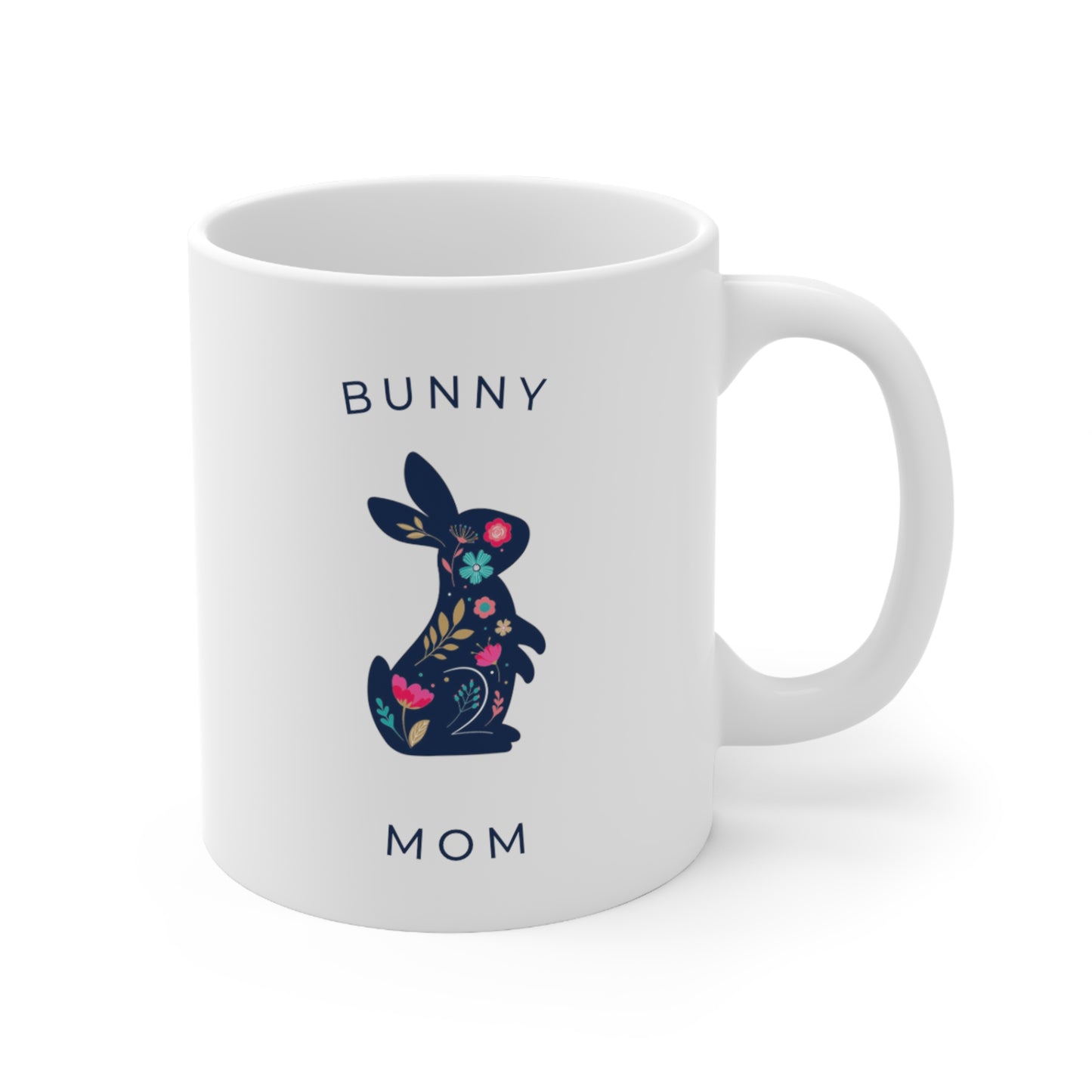 Bunny Mom Floral Mug