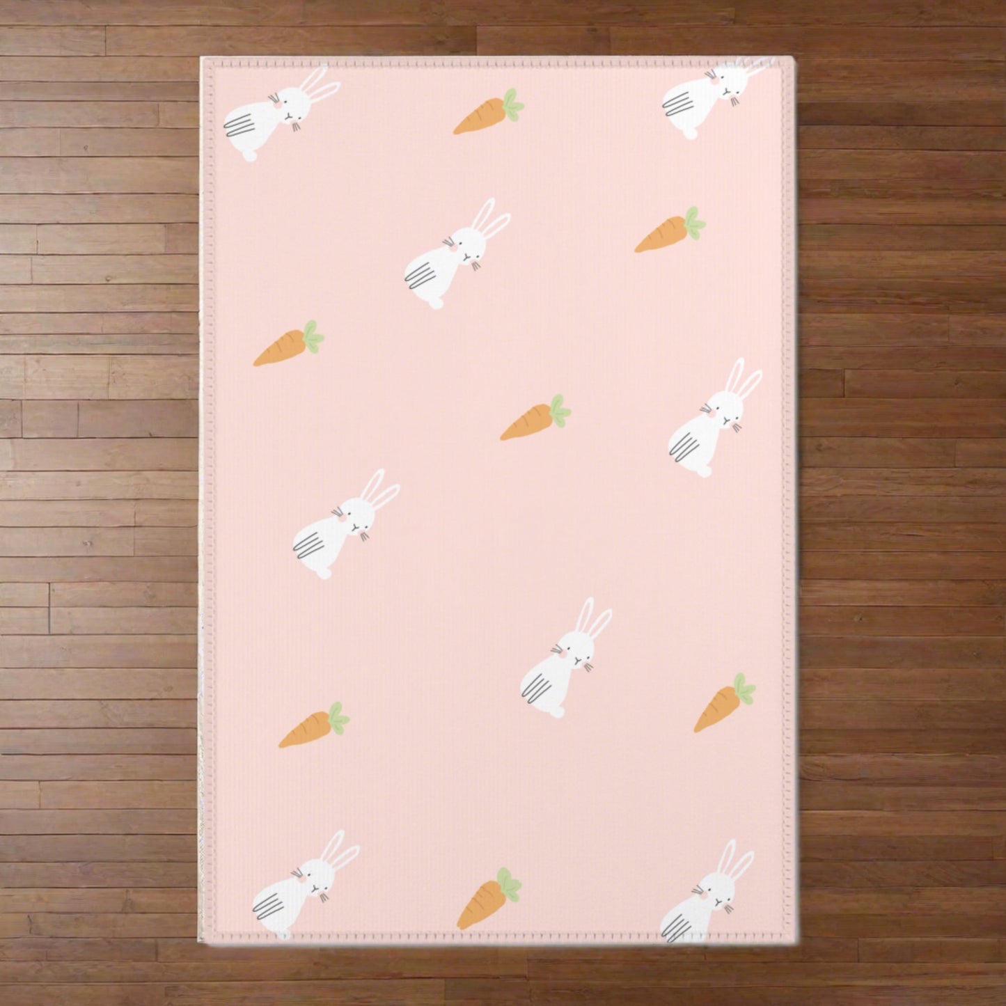 Pet Playpen Floor Mat Rug Playmat for Rabbits, Pink