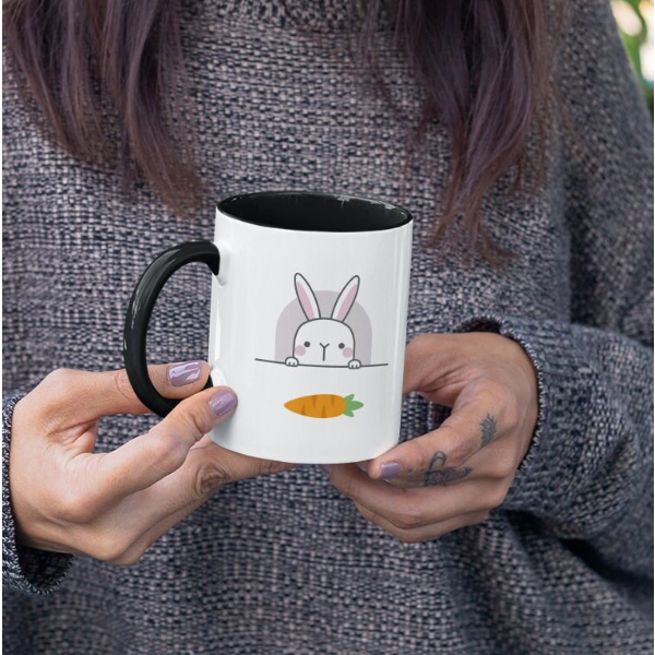 Bunny Peeking Coffee Mug