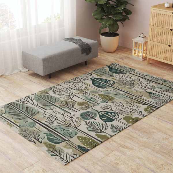 Rabbit Mat Green Forest