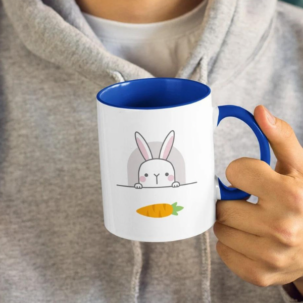 Bunny Peeking Coffee Mug