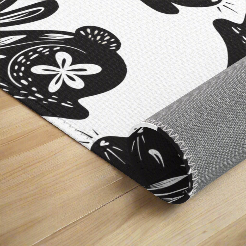 Rabbit Mat, Black Bunny