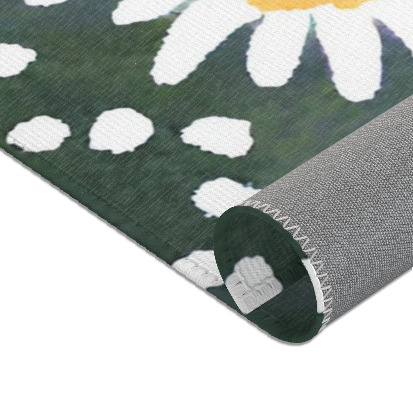 Rabbit Mat, Green Daisy