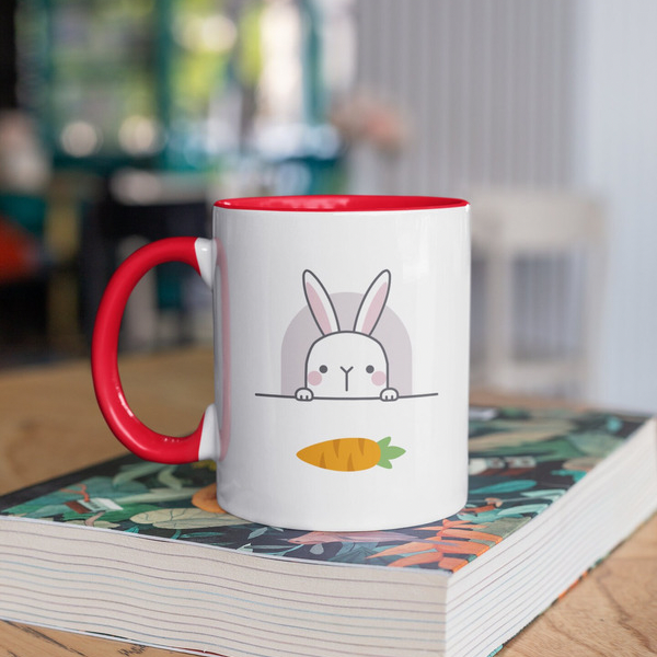 Bunny Peeking Coffee Mug