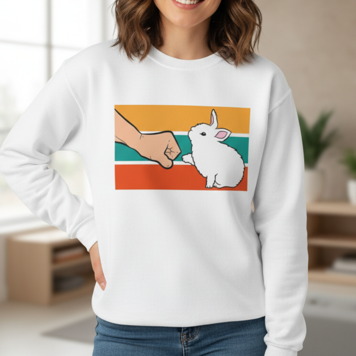 Bunny Fist Bump Sweatshirt