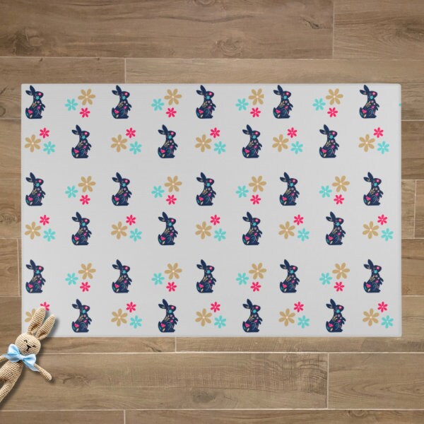 Floral Bunnies Playmat