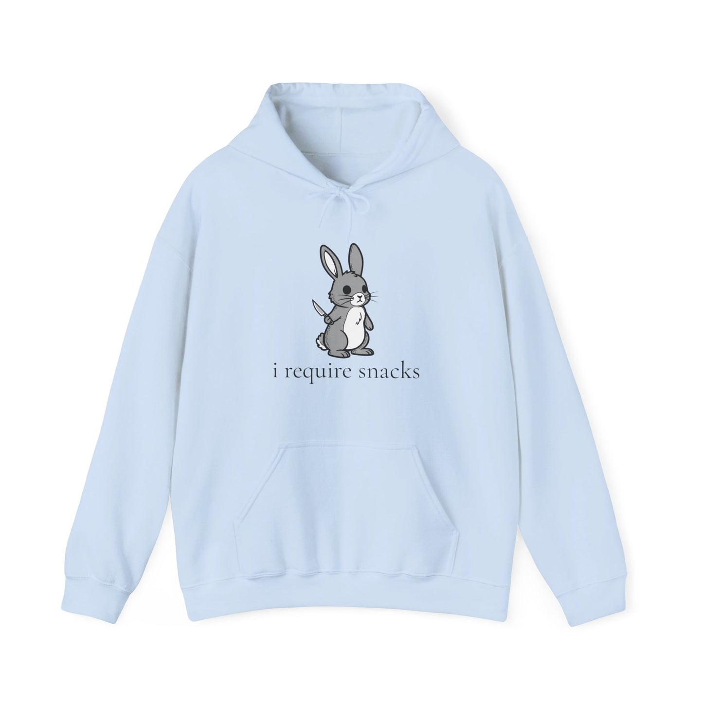 I Require Snacks Bunny Hoodie