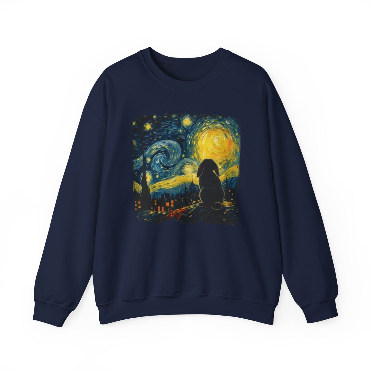 Starry Night Bunny Art Sweatshirt