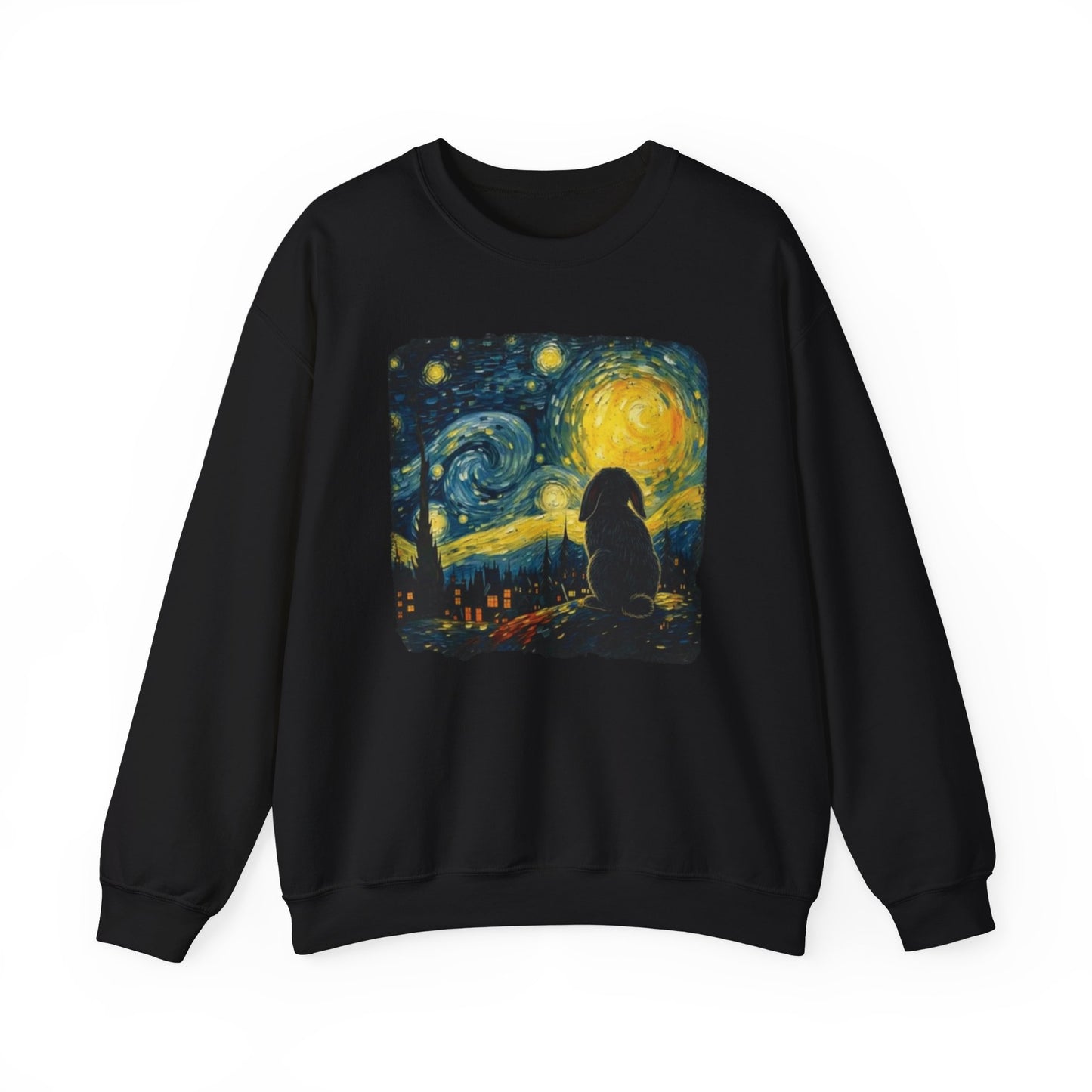 Starry Night Bunny Art Sweatshirt