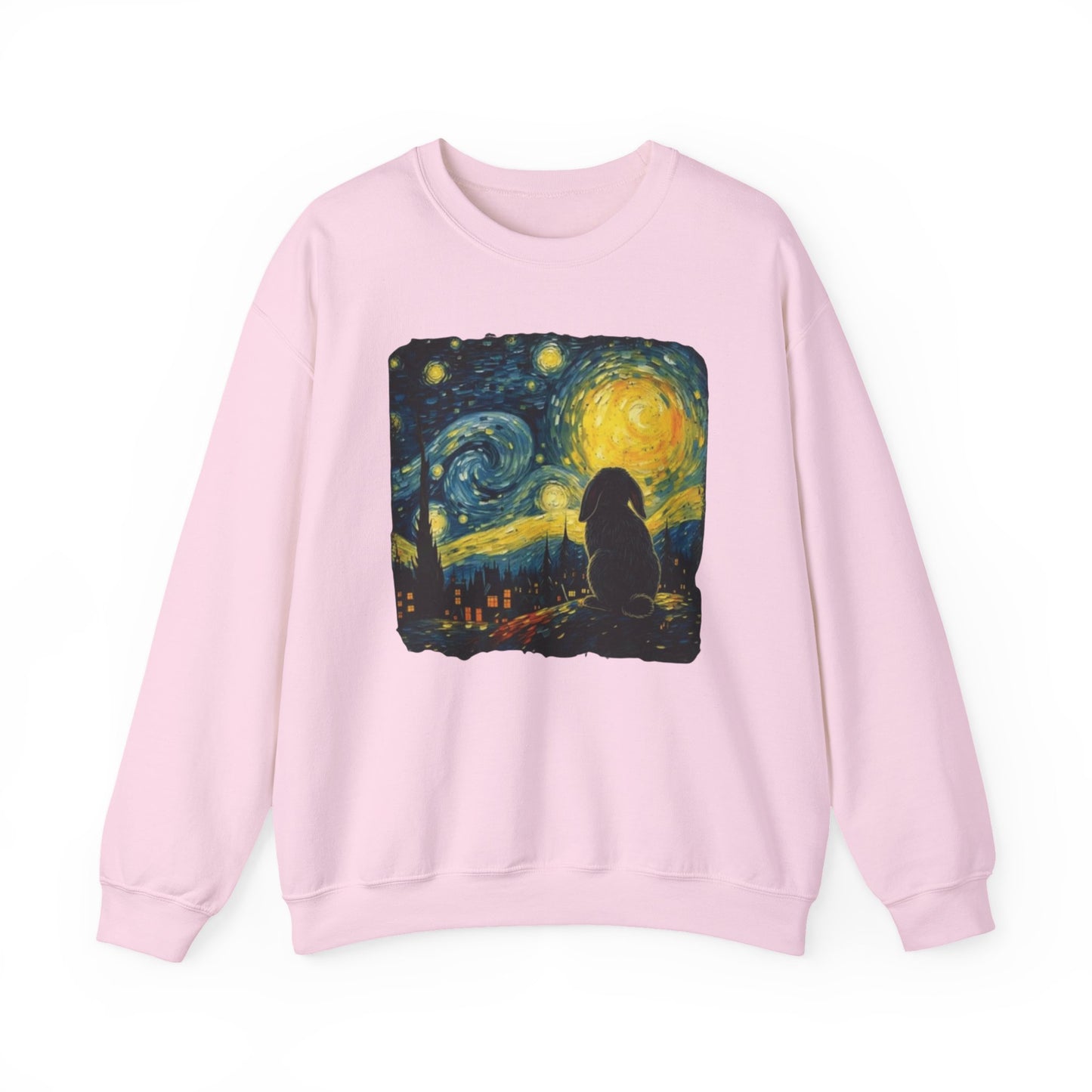 Starry Night Bunny Art Sweatshirt