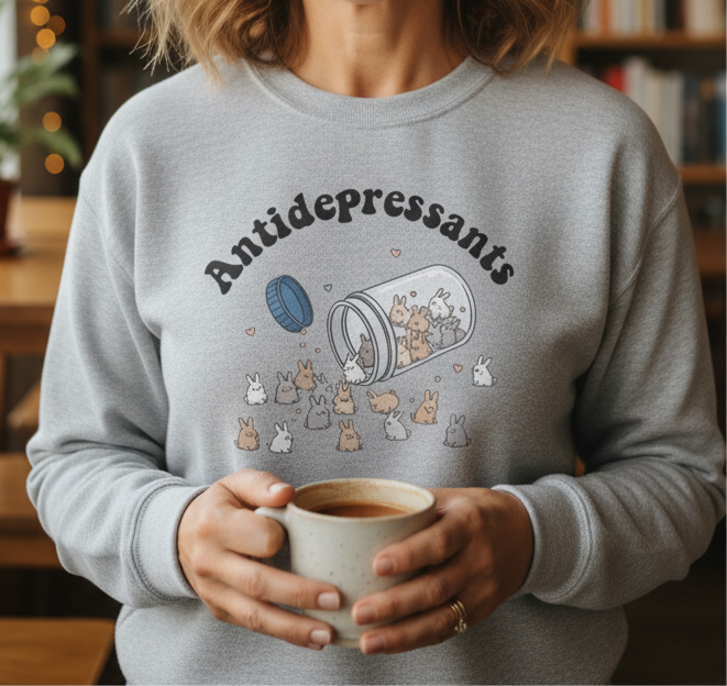 Antidepressants Bunny Sweatshirt