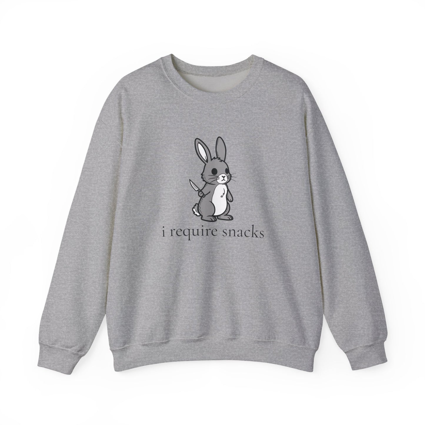 I Require Snacks Bunny Sweatshirt