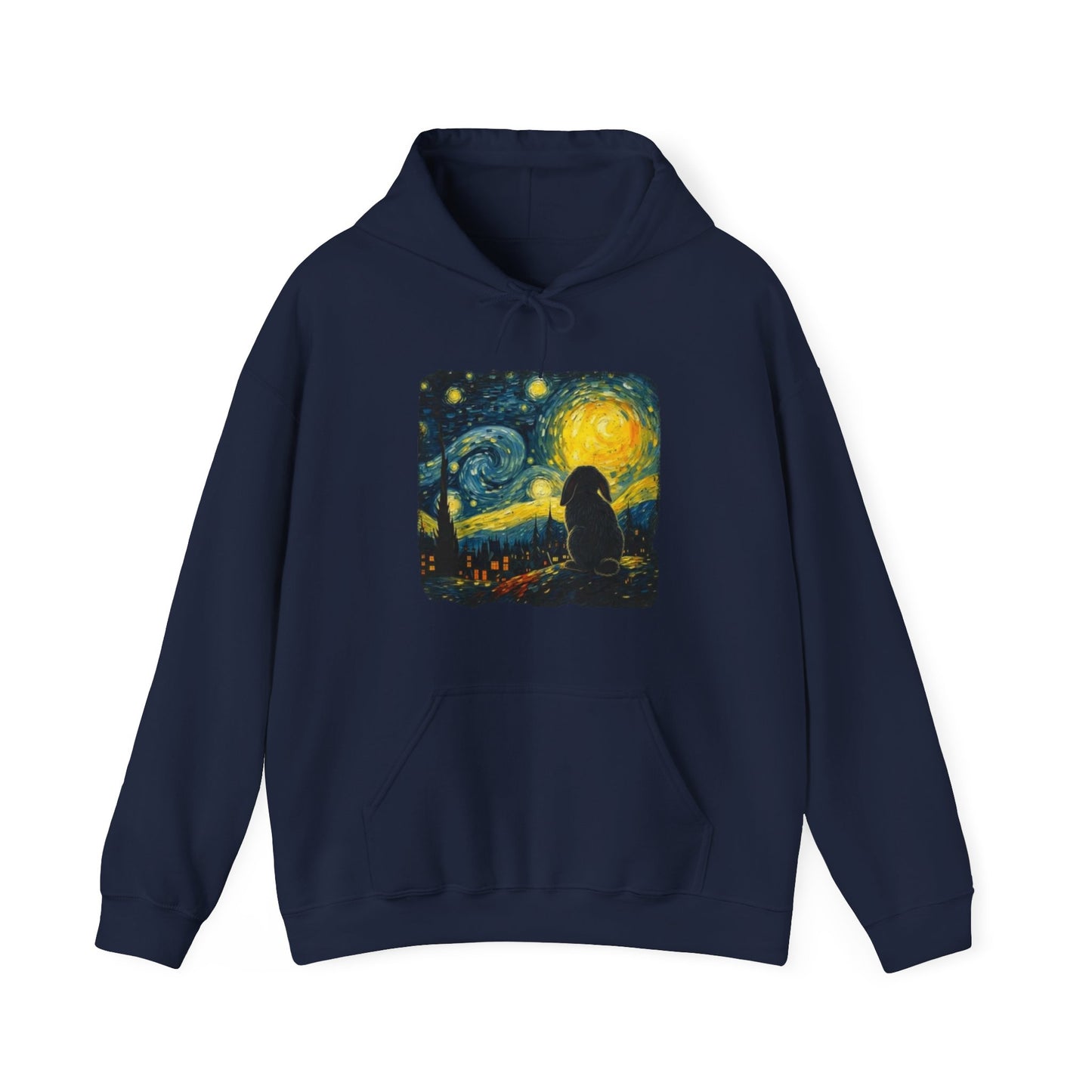 Starry Night Bunny Art Hoodie
