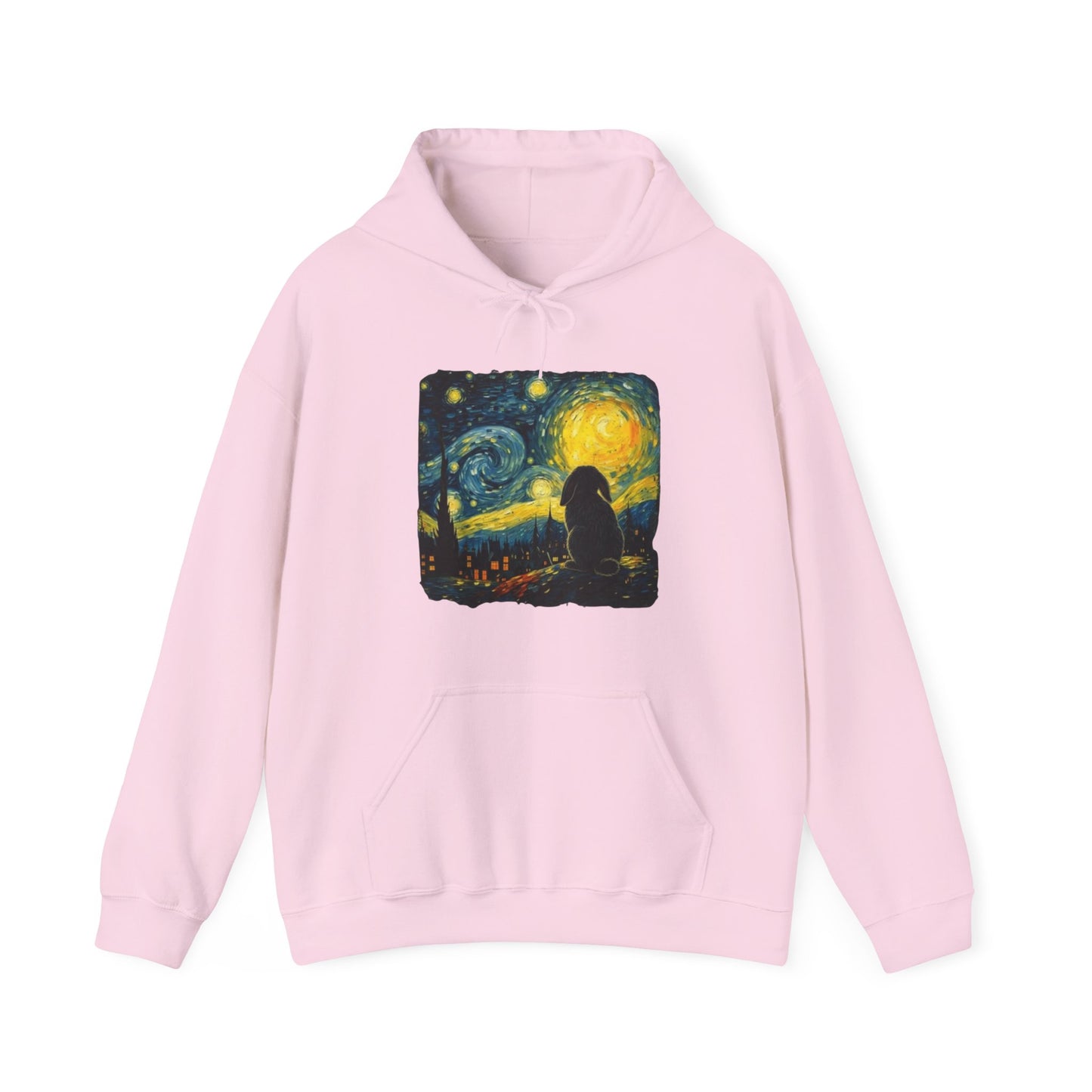 Starry Night Bunny Art Hoodie