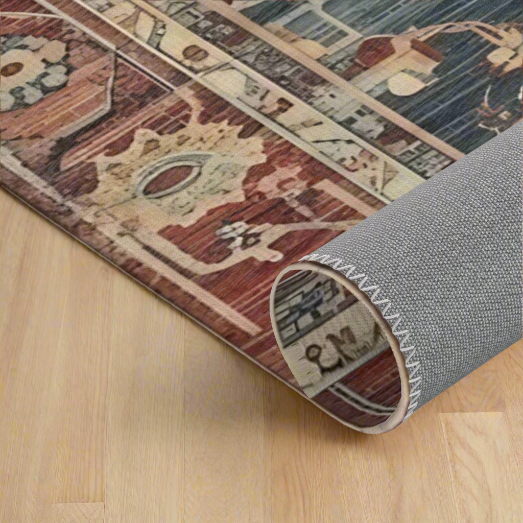 Faded Oriental Rug