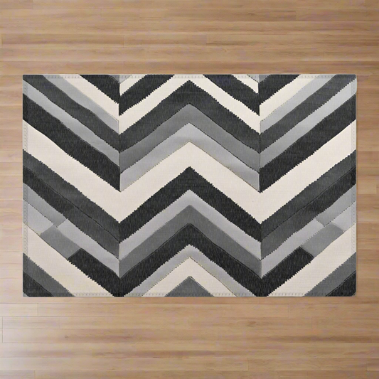 Grey Chevron Rug