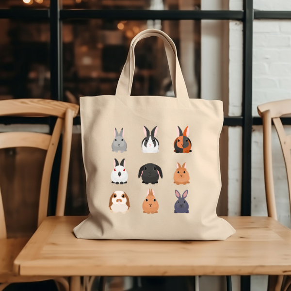 Bunny Breeds Tote Bag