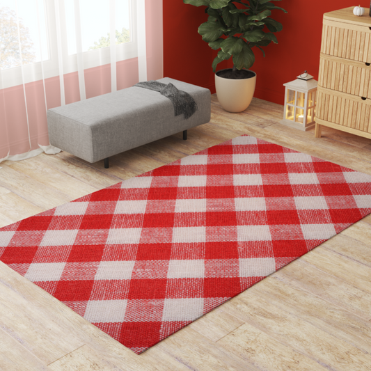 Pet Playpen Floormat, Red Picnic