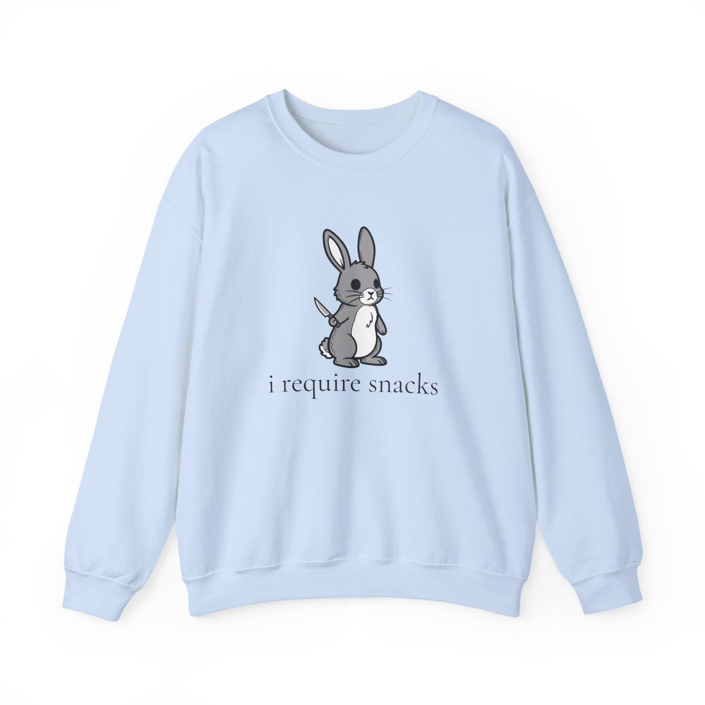 I Require Snacks Bunny Sweatshirt