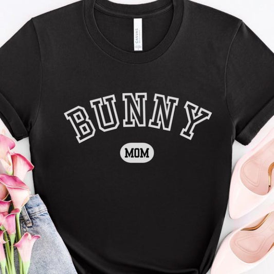 Bunny Mom College T-shirt