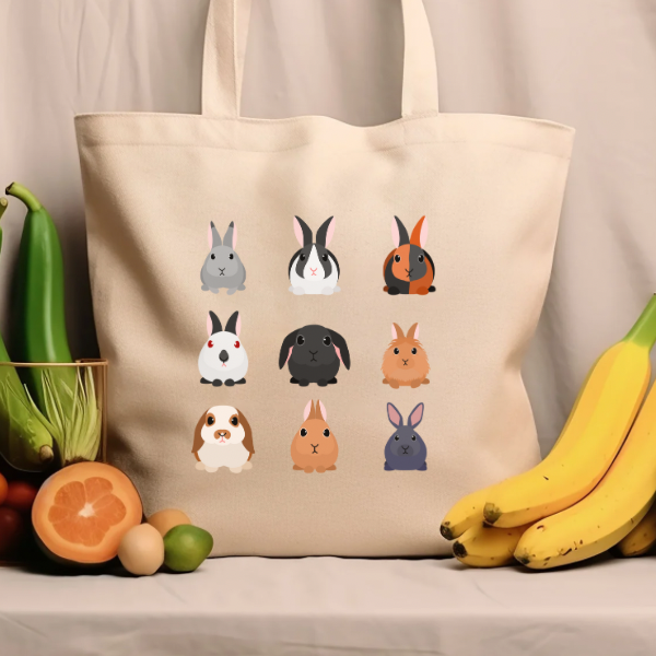 Bunny Breeds Tote Bag