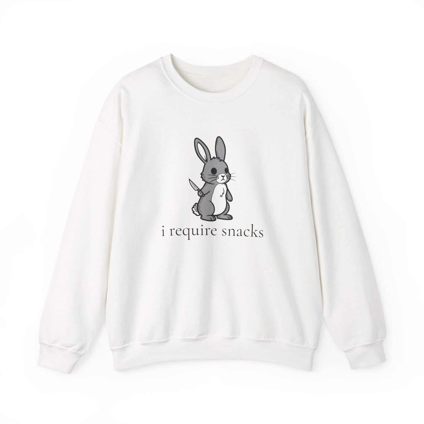 I Require Snacks Bunny Sweatshirt