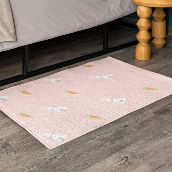 Pink Rabbit Play Mat Washable Pet Playpen Floor Mat - Bunns And Stuff – Bunns & Stuff