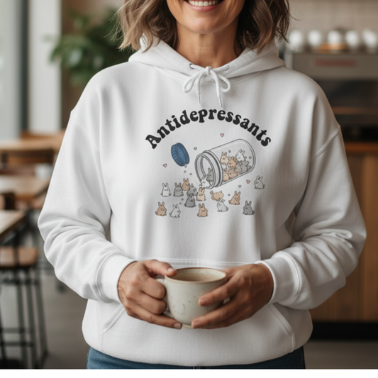 Antidepressants Bunny Hoodie