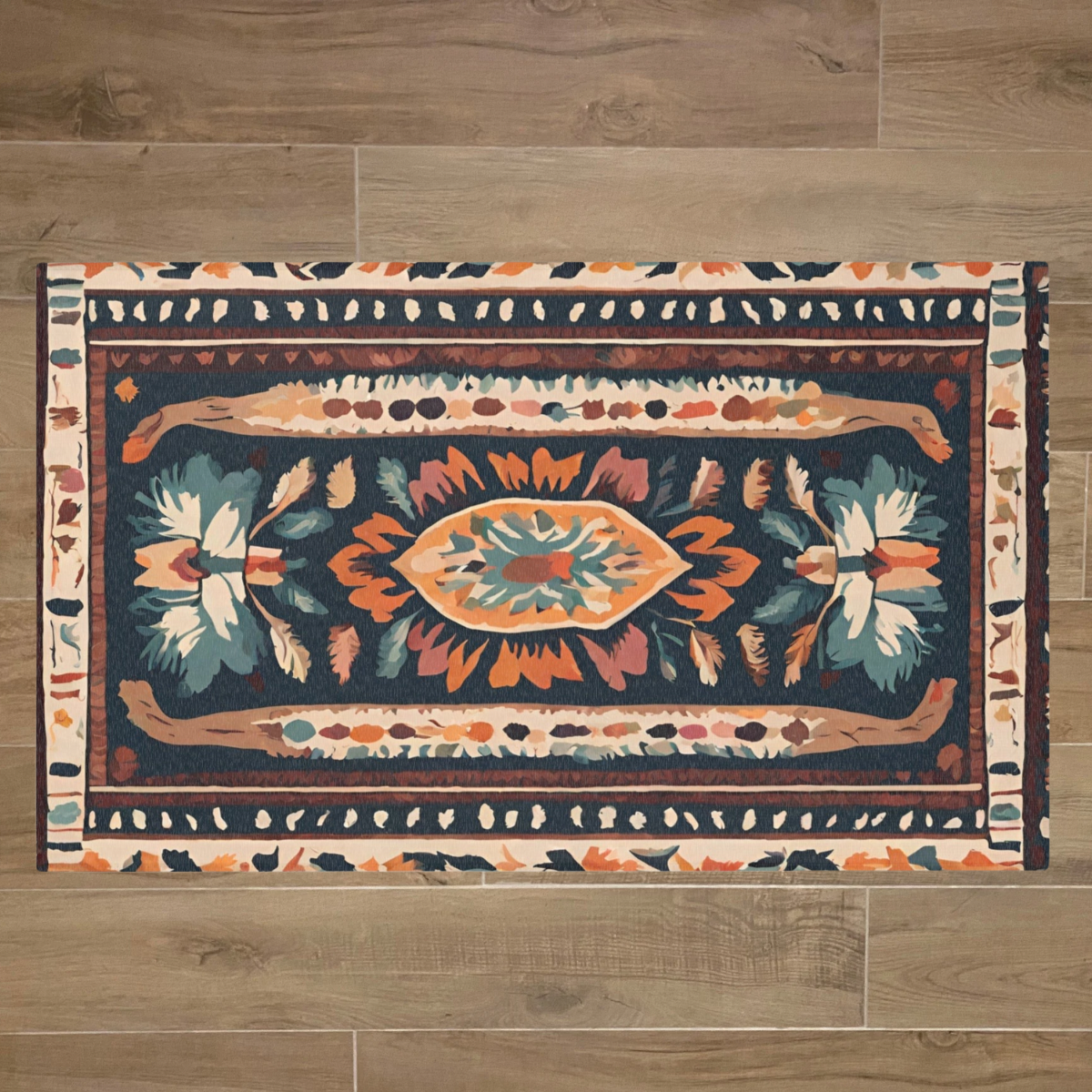 Boho Rabbit Mat