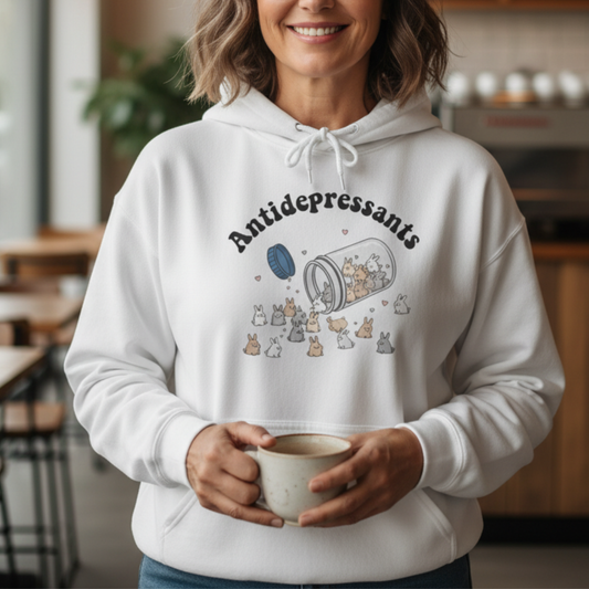 Antidepressants Bunny Hoodie
