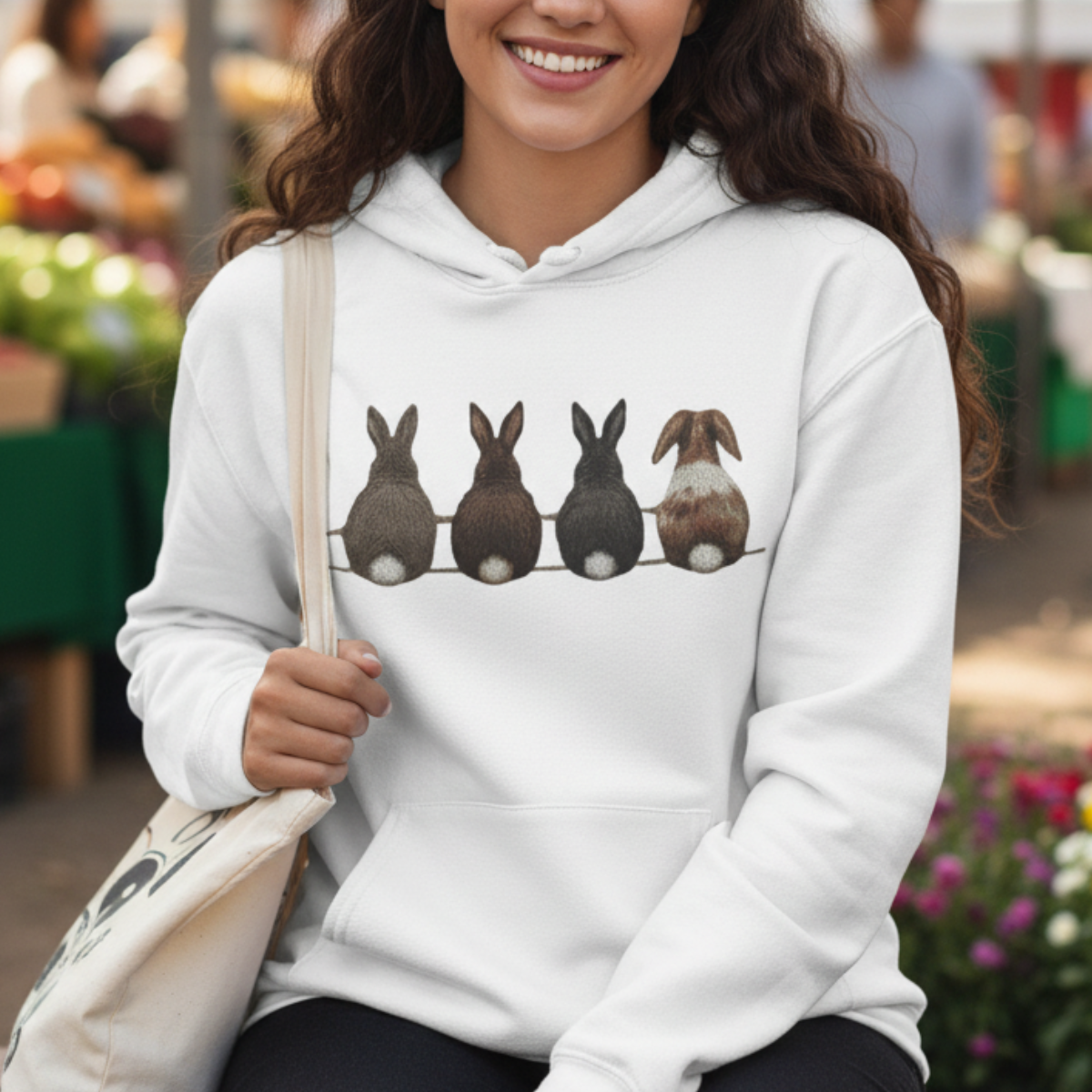 Sitting Bunny Hoodie