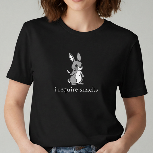 I Require Snacks Bunny T-Shirt