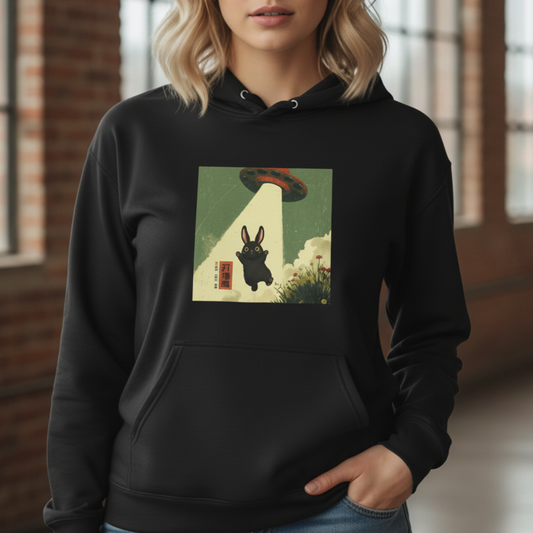 Alien Bunny Abduction Hoodie