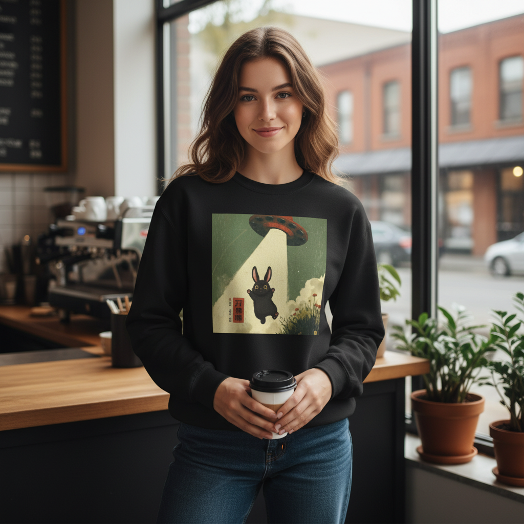 Alien Bunny Abduction Sweatshirt